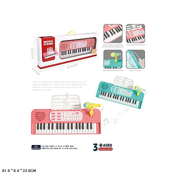 Синтезатор DJ249 (37клавиш) на батар с микрофоном в/к