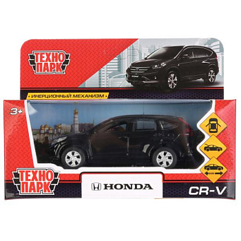 Машина Технопарк металл. Honda CR-V черный (12см) дв,баг,в/к CR-V-BK