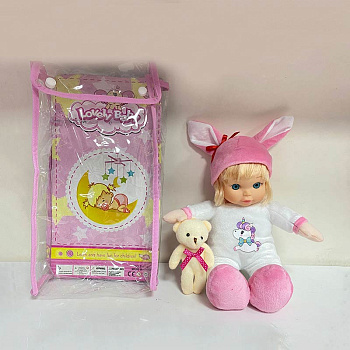 Кукла мягкая в сумке ZY17-4B