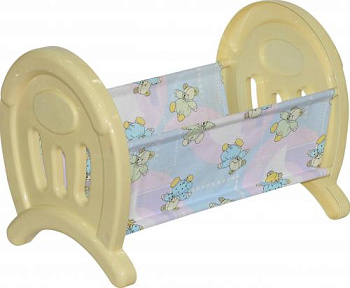 Кроватка сборная д/кукол большая (54,3х34х38см) в/п 55996 (Полесье)
