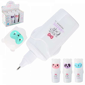 Коррект. ручка  7мл deVENTE "100% Cute" 4061111 быстросох.укрывистая,трубч.сист.