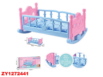 Кровать для куклы CS8882 (качалка) в/к