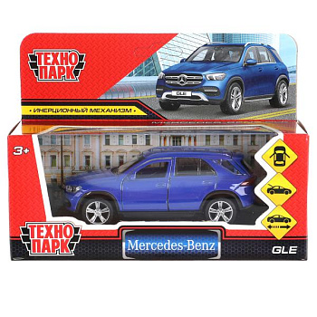 Машина Технопарк металл. Mercedes-Benz Gle 22018 синий (12см) откр.дв,багаж,инер