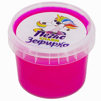 Слайм Прихлоп зефирка (100гр) маджента