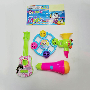 Набор муз.инструментов 1798-3 (4предм) в пакете