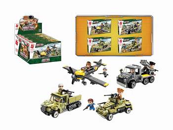 Мини-конструктор 1731Q Военная техника (4шт/шоубокс) Цена за шт 