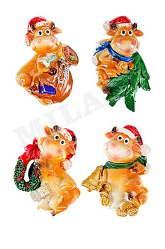 Магнит Бык праздничный Т-9005 в ассорт.