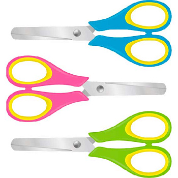 Ножницы детск. для левшей 12,4см deVENTE " Cosmo Lefthander" 8010804 с линейкой,