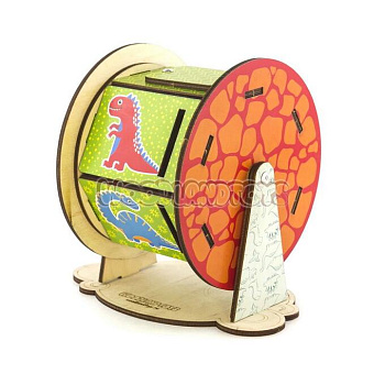 Игрушка деревянная Барабан Динозаврики 135104