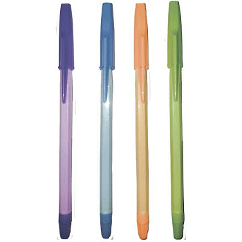 Ручка масл. шар. deVENTE "Flare" 5073711 1мм, синяя цв. корп. асс. пласт. туба