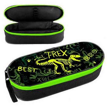 Пенал-косметичка ОНИКС 210*85*50 ПМК-22-20 "Dino bro" (70320) резинка на клапане