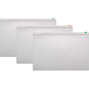 Папка-конверт на молнии А5+ ATTOMEX 3072901 полипропилен,110 мкм,фактура апельси