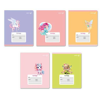 Тетрадь 12л. (клетка) SVETOCH "Волшебные герои" Т74 (01394)