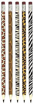 Карандаш ч/гр. с ласт. deVENTE 5032325, HB animal print асс.