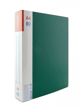 Папка с вкладышами/ 80 deVENTE А4 "Daily" 3106401 зеленая 800мкм фактура "песок"
