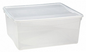 Ящик (18л) Кристал (40х33,5х17см) бесцветный 431249301 (Бытпласт)