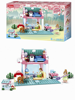 Мини-конструктор M38-B0821 Дневник счастья Милый домик (244дет,3фиг) в/к