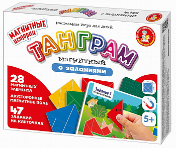 НПИ (маг) Танграм магнитный с заданиями 04053 (Дес.Кор.)