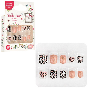 Lukky Нэйл-Арт наб. Meow Leo 10 наклад.ногтей на клеевой основе,3-10 лет,кор.