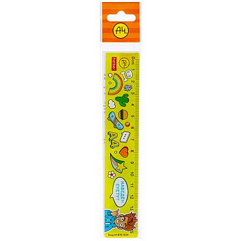 Линейка 15см ХАТ "Влад А4" 083425 пластик.