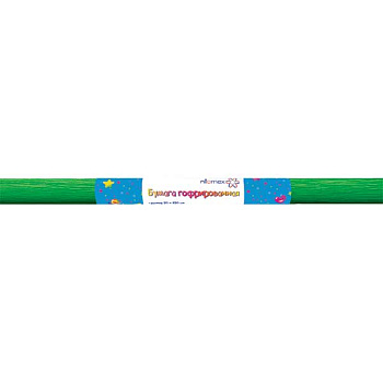 Бумага гофрированная ATTOMEX 50см*250см зеленая 8040721 (32г/м2)