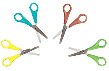 Ножницы детск. 13см deVENTE "Cosmo" 8010308 пластик. кольца с упором, блистер