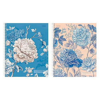 Тетрадь 96л. (клетка) ХАТ спираль "Королевские пионы" мат.лам.,асс.