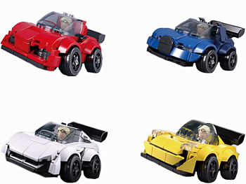 Мини-конструктор M38-B1203 Гоночные машинки (8шт/уп) Цена за шт