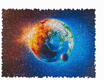 Пазл дер. А4 (250эл) Планета Земля (23х31см) 0Б-00003803 (Unidragon)