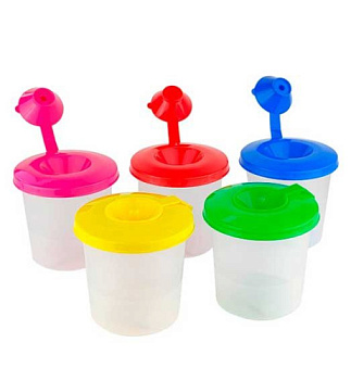 Стакан-непроливайка ПЧЕЛКА СН-12 с пробкой,закрепленной к крышке