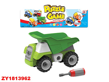 Конструктор-техника 1318-56 с отверткой (самосвал) в пакете