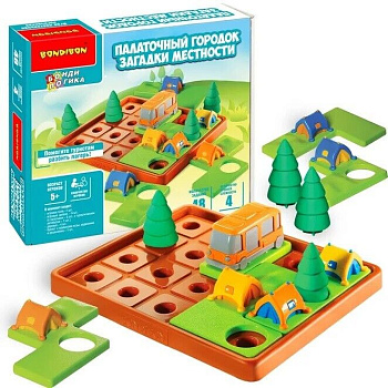 Bondibon Логическая игра Палаточный городок Загадки местности ВВ5077