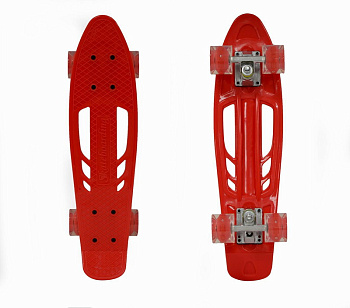 Пенниборд BlackAqua PU 60мм,до 50кг S00238 красный