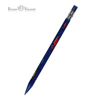 Карандаш авт. 2,0мм цанговый BV FunGraphix "Красная машина" 21-0041/25 с точилко