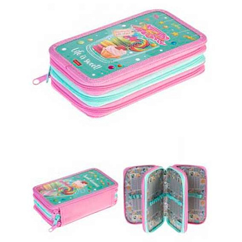 Пенал 3отд. 190*110 ХАТ "Сладкое настроение" 42111 мат.лам.,3D-лак,с табл.умнож.