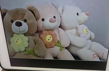 МШБ.Медведь 80/130см с цветком D40844