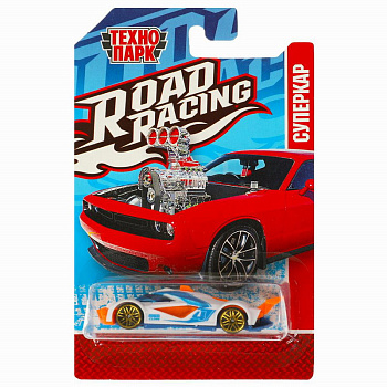 Машина Технопарк металл. Road Racing Суперкар (7,5см) в асс,блистер RR-7-15-22-R