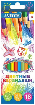 Карандаши 18цв. deVENTE "Cosmo" 5023303 шестигр.,к/к