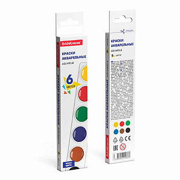 Краски  6цв. EK "Basic" 51440 аквар.,карт.е/подвес