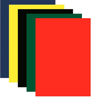 Картон цв. бархат. А4 5л. 5цв. deVENTE 8114904 пласт. пакет с е/подвесом