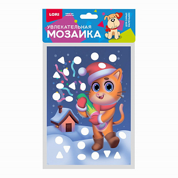 Увлекательная мозаика металлизированная мал. Котик Км-037 (Колорит)
