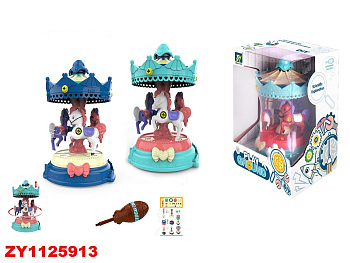 Конструктор с отверткой 1122 "Лошадки на карусели" (механич.) в/к