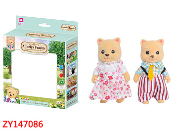 Набор зверей "Счастливая семья" 012-11C (котики 2шт) в/к