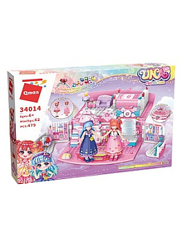 Мини-конструктор 2250518/34014 Домик для девочек (479дет) в/к