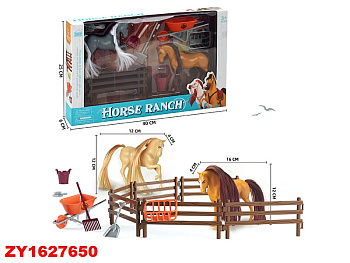 Набор Ферма 618E (2лошадки) с загоном в/к