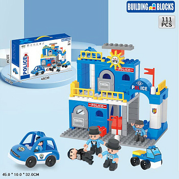Конструктор 1104 "Полицейский участок" (111дет.) в/к