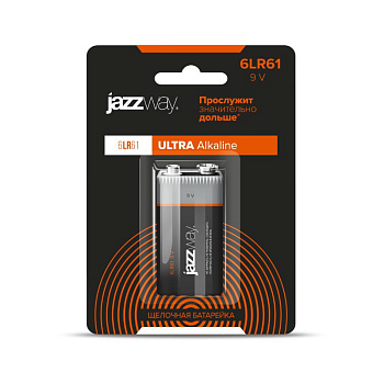 6LR61 Батарейки JAZZway Ultra Alkaline  BL-1 00006078