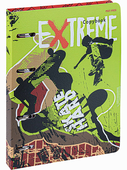 Тетрадь 120л. (клетка) Экстремальный спорт-2 (120-6965) с перфорацией