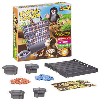 Фортуна Настольная семейная игра Кроты-соседи Ф98387