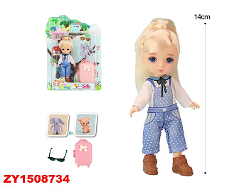 Куколка 14см с аксесс. на листе 91087-A